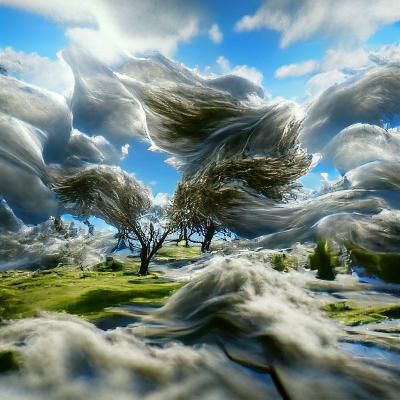 Wind Through Trees: A Digital Landscape Painting