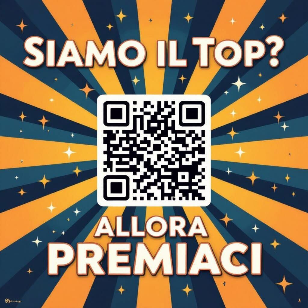 Disney Style Label with QR Code and Bright Colors