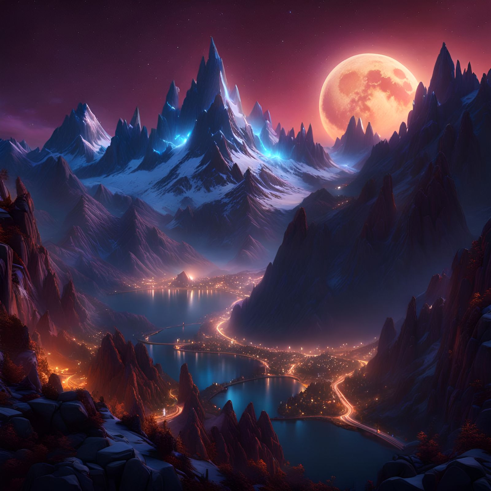 Velaris City of Starlight: Fantasy Concept Art