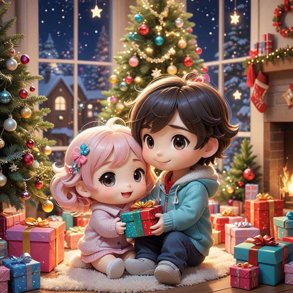 Chibi Christmas Miracle Under the Tree