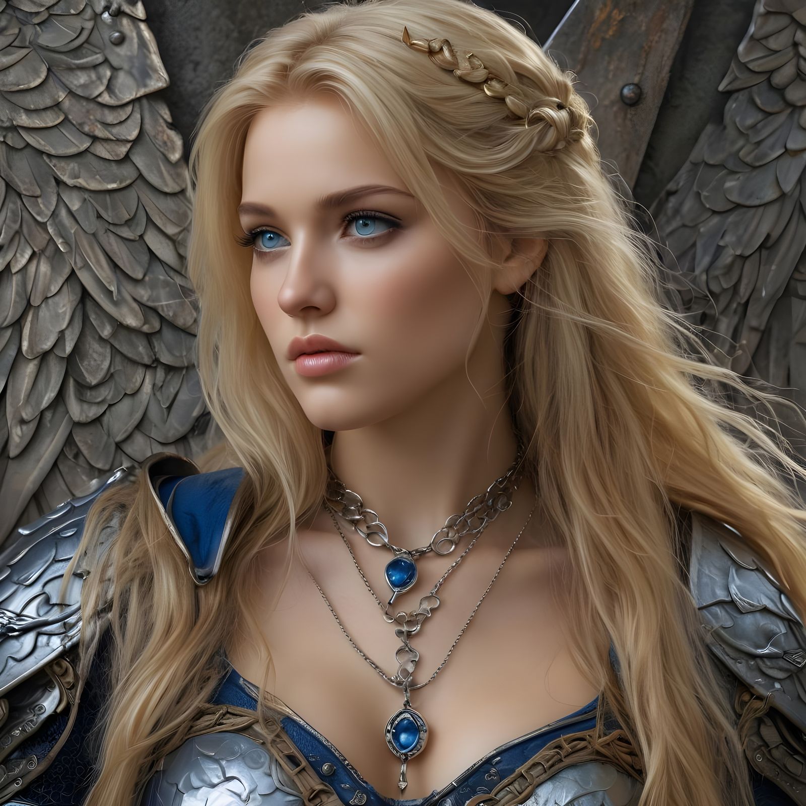 Valkyrie Warrior in Luis Royo Style