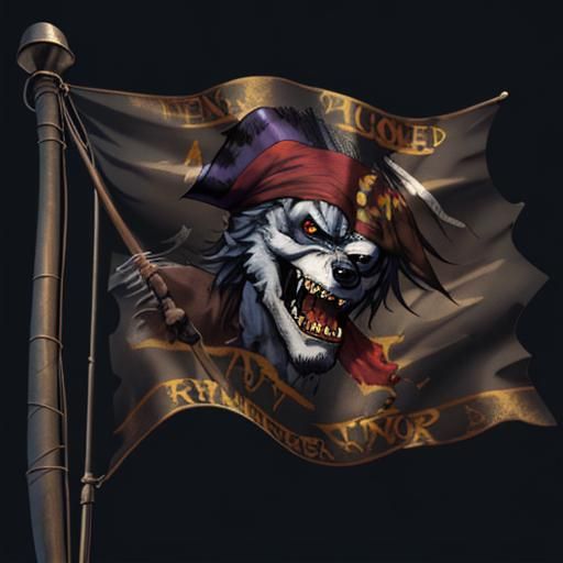 Werewolf Pirate Flag: A Mythical Banner