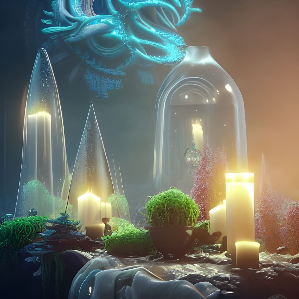 Ethereal Elf Mansion with Fairycore Candles