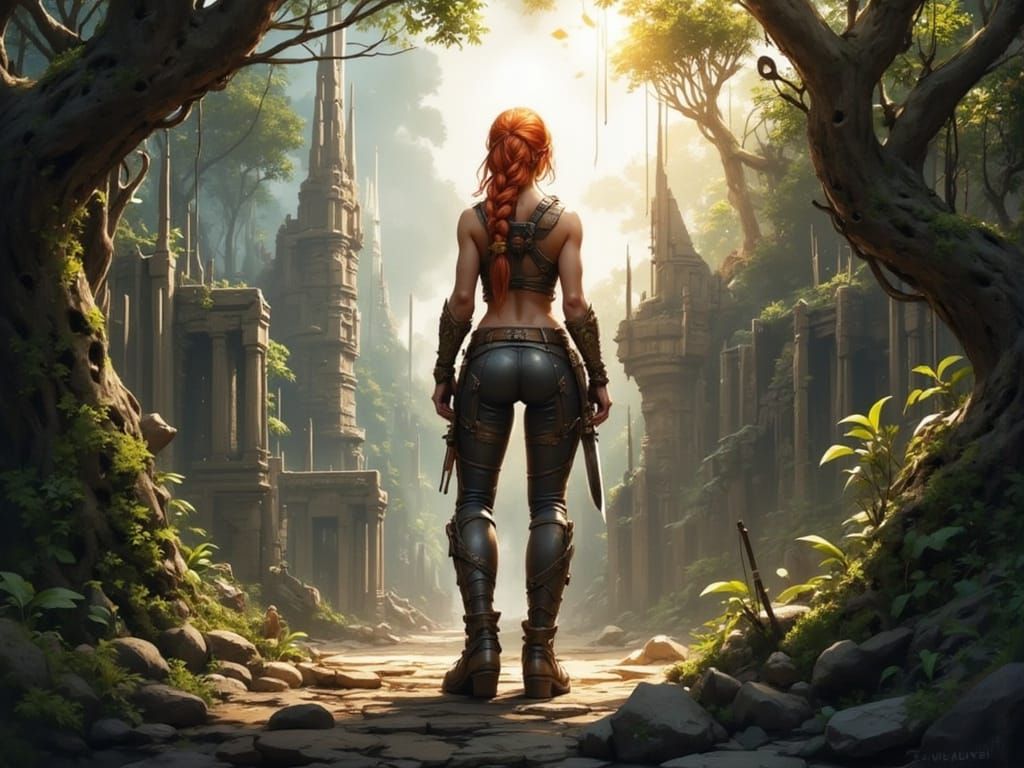 Elf Explorer Discovers Jungle-Covered Ancient City