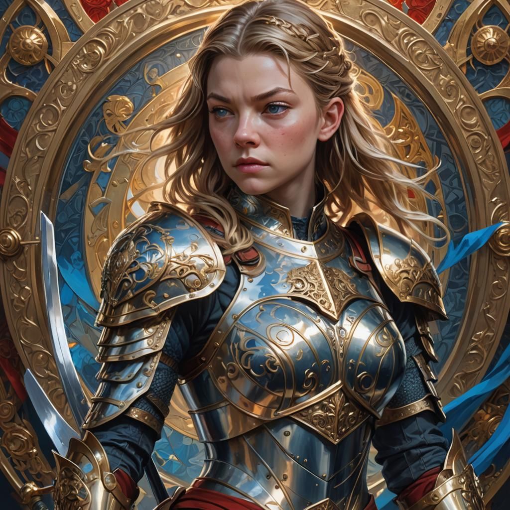 Paladin Portrait in Detailed Plate Armor