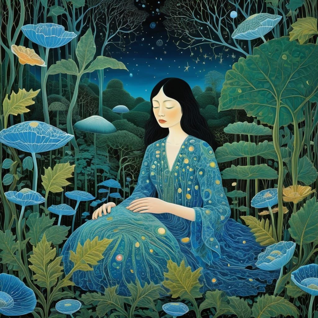 Ethereal Dreamscapes in Cyberpunk Aesthetic