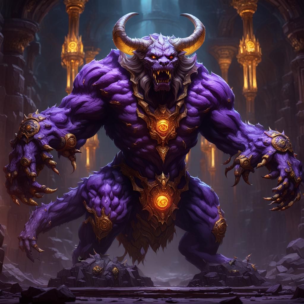 Demonic Cerberus in Underworld: Dark Fantasy Art