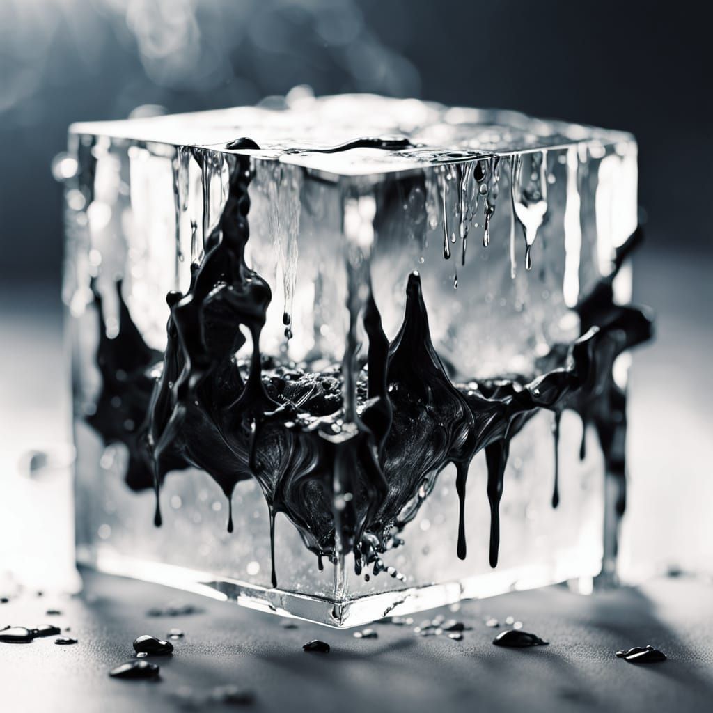 Dramatic Glass Cube Shatters in High-Key Lighting