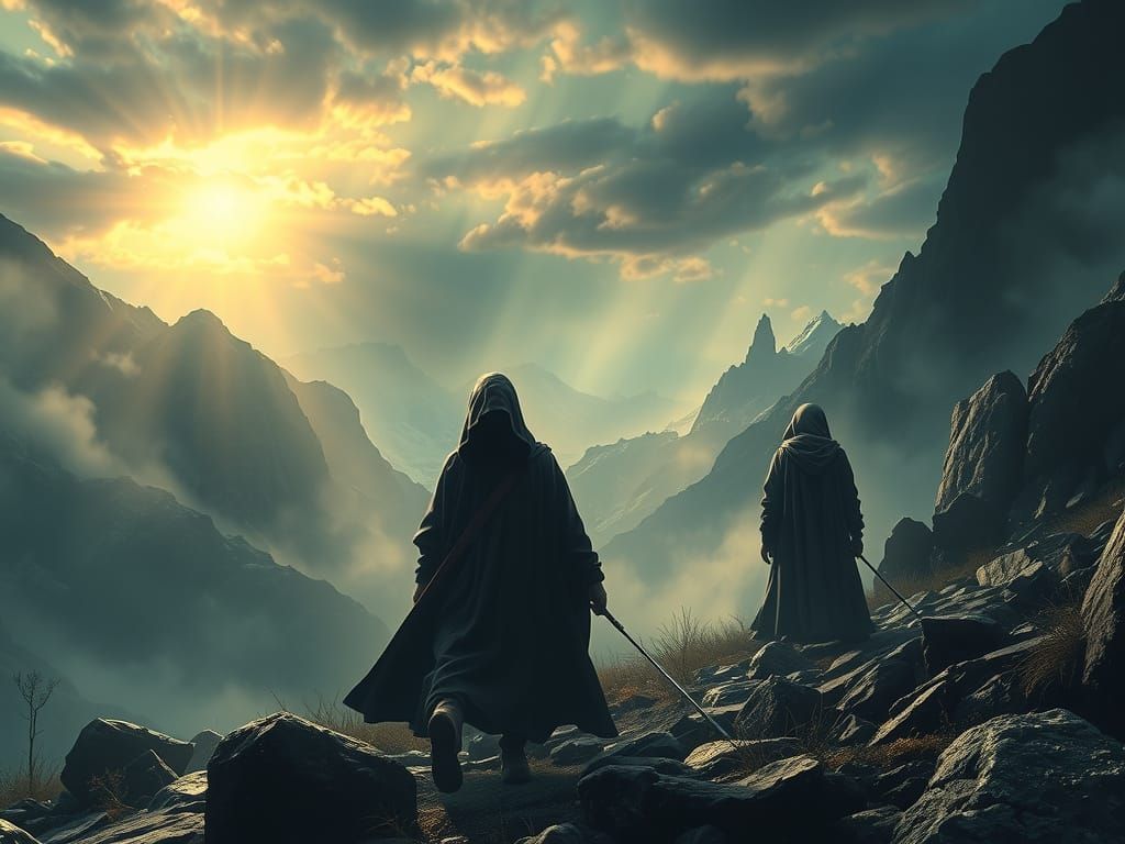 Ethereal Figures Search for Ancient Clues