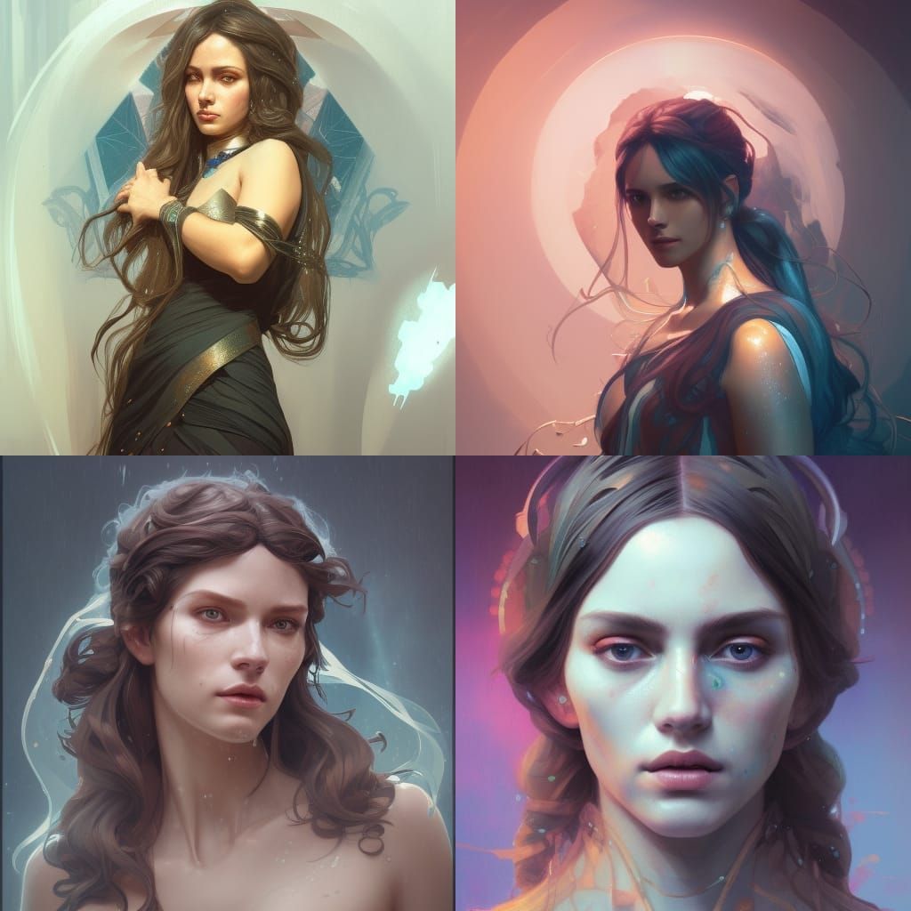 Hecate Portrait in Hyperdetailed Digital Art Style