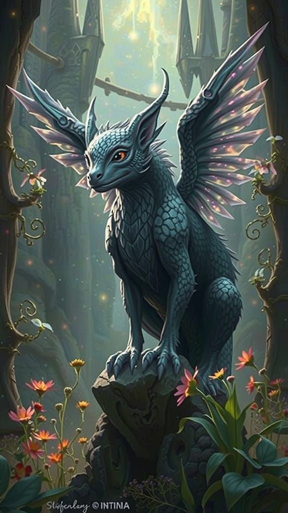 Majestic Creature in Enchanted Landscapes