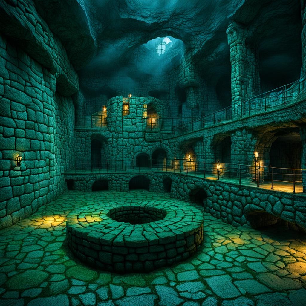 AI Generated Image of a Dungeon