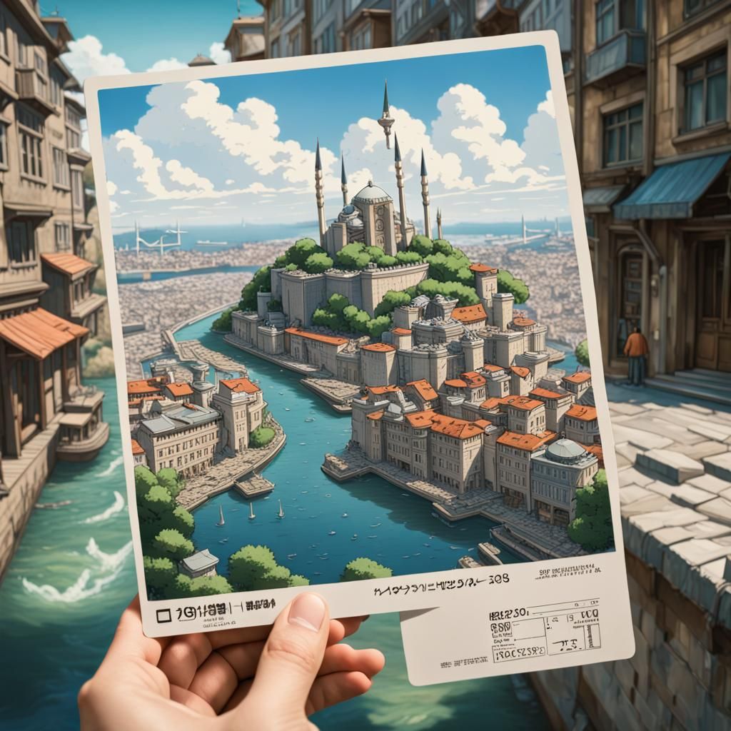 Geologist in Venice with Istanbul Postcard: Studio Ghibli St...