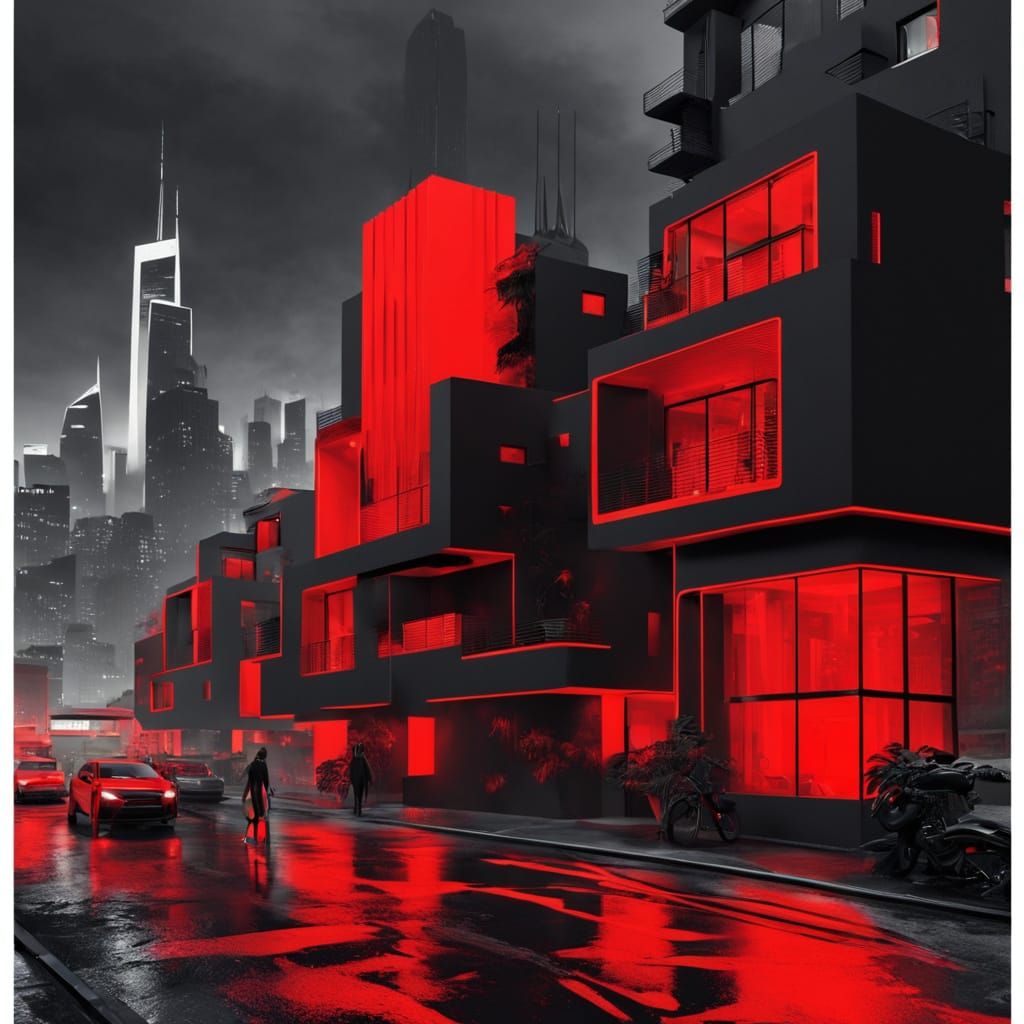 Cyberpunk Cityscape at Night