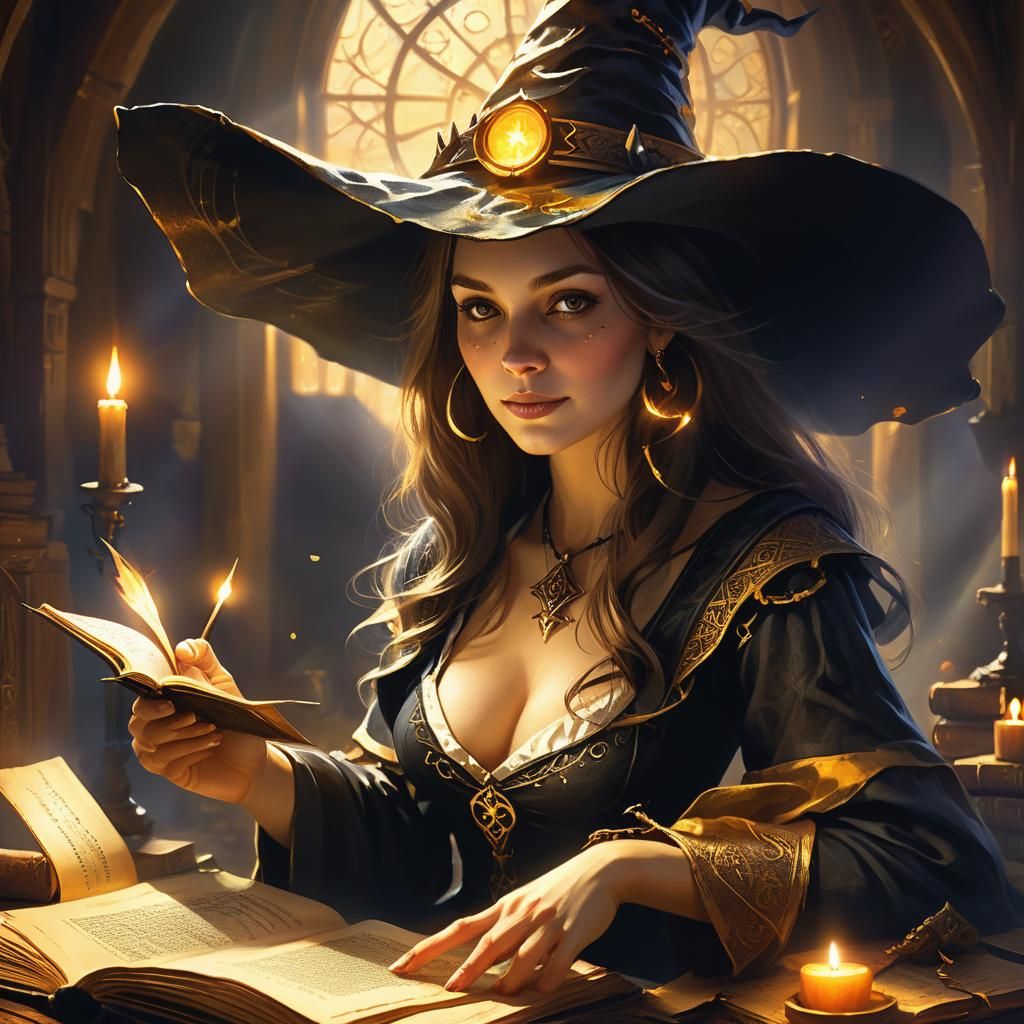 Halloween Witch Golden Hour