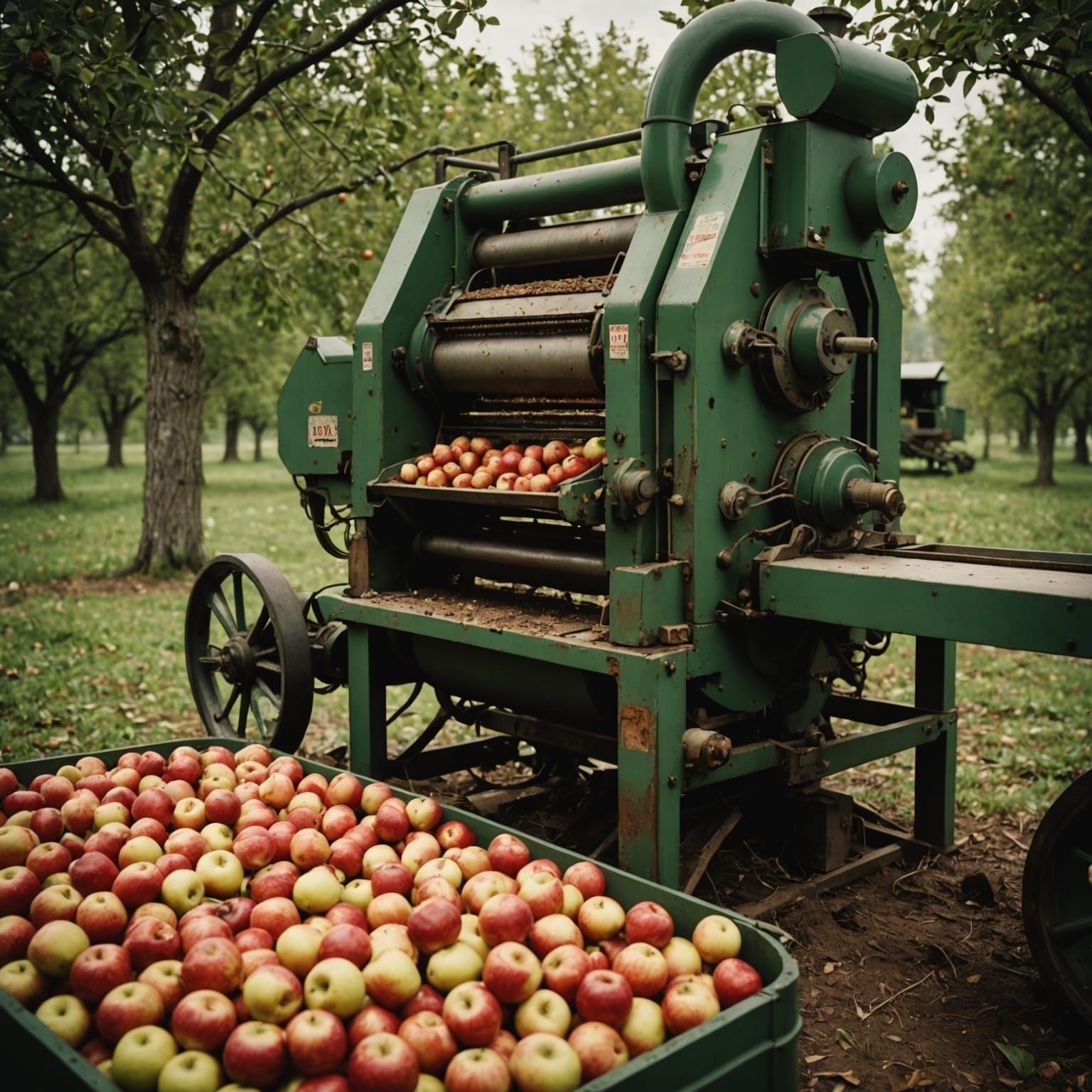 Harvesting Apples in Cinematic Film Style
