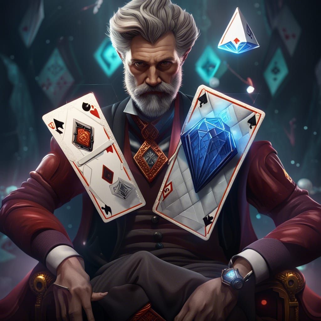 Animated Doctor on Diamond Card: Fantasy Concept Art