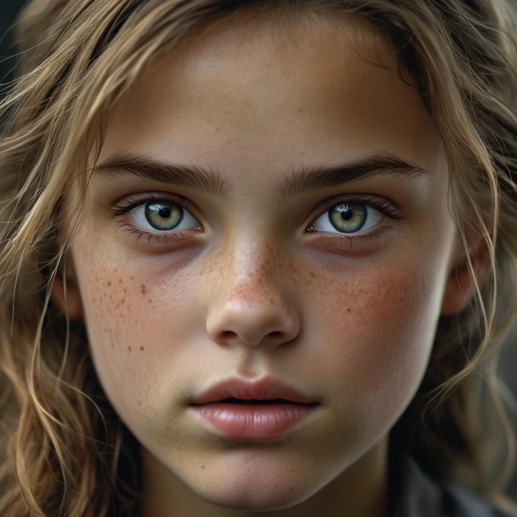 Gorgeous Girl Portrait in Photorealistic Style