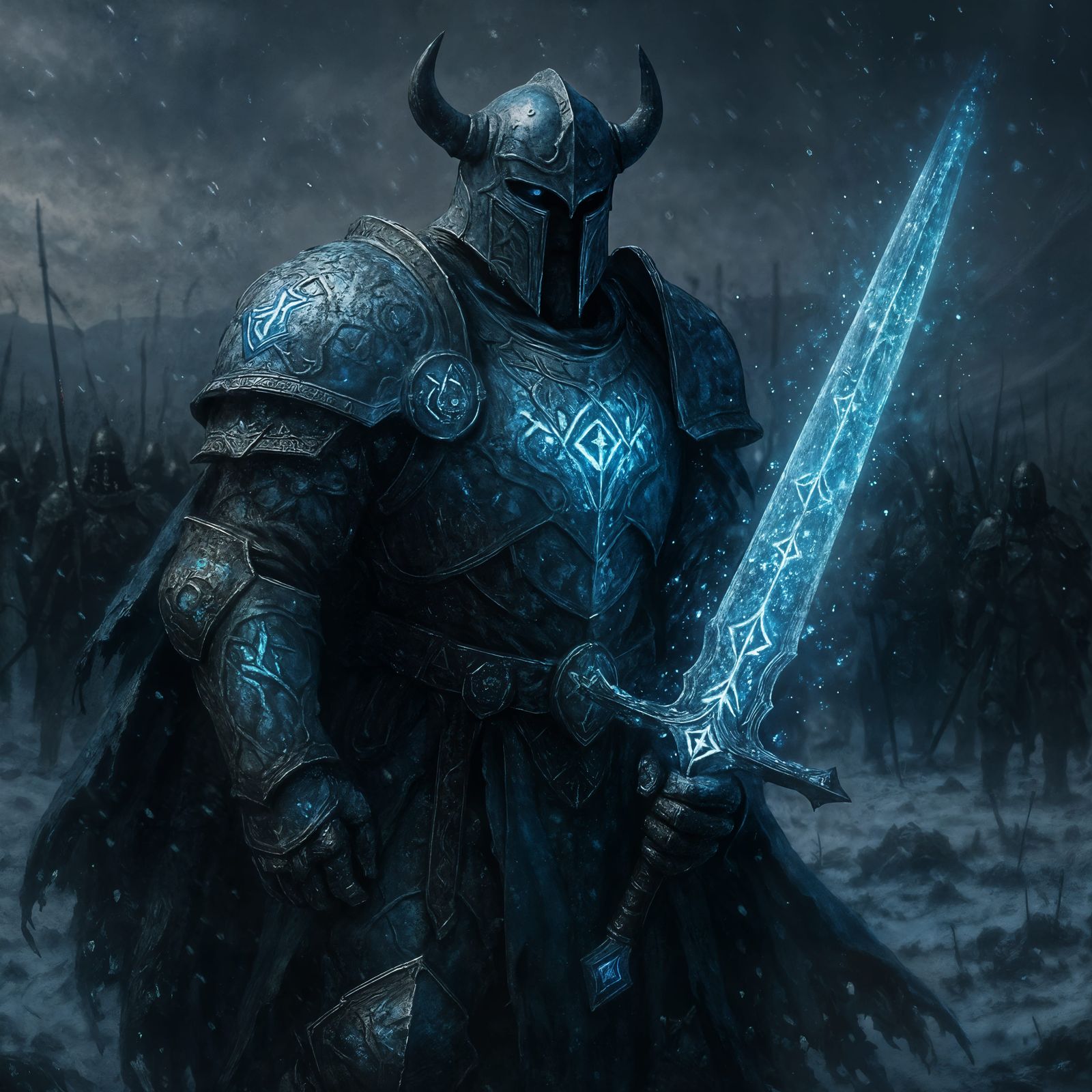 Ancient Warrior General in Enchanted Armor