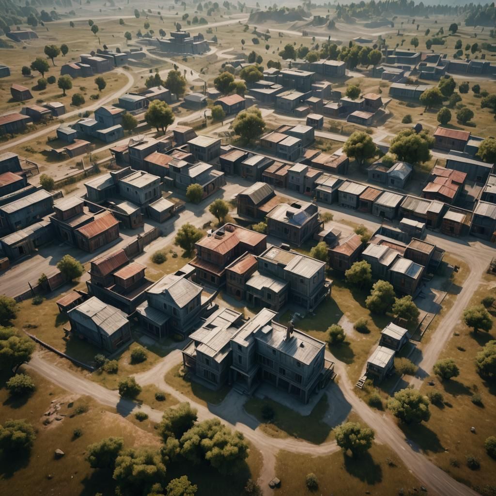 Detailed PUBG Mobile Matte Painting in Unreal Engine