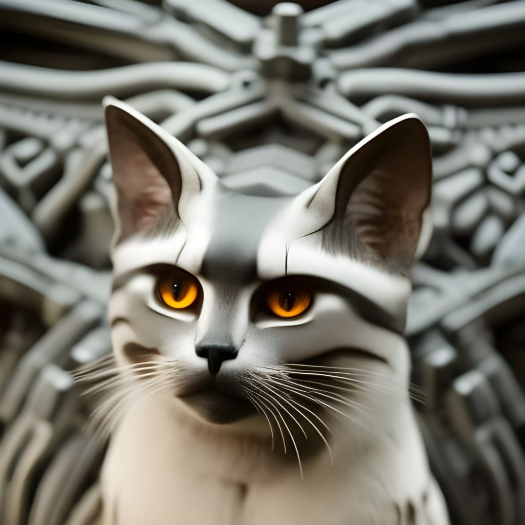 Cat in a Box: Film Noir, Giger-Inspired Detail