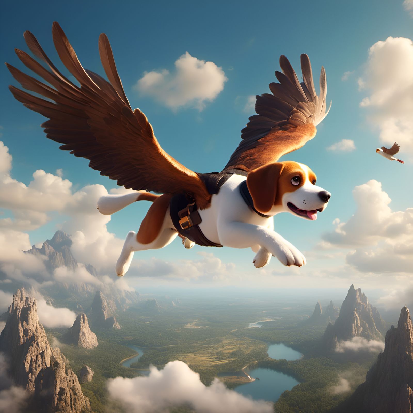 Eagle Beagle Hybrid Character Design