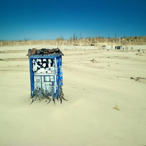 Abandoned TARDIS in a Wasteland