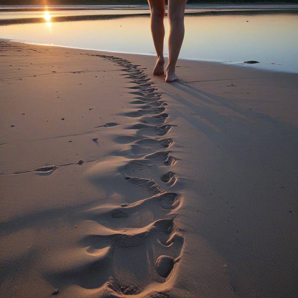 Footsteps In The Evening: An AI Interpretation