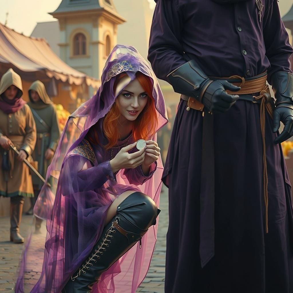 Ethereal Purple Cloak Sleeve in Dreamy Style