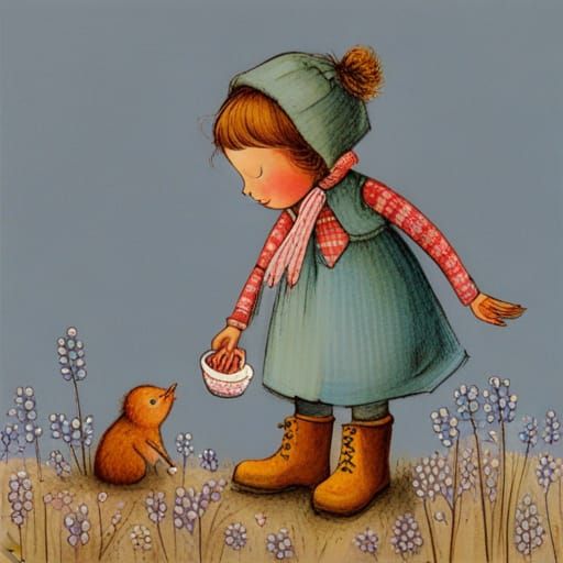 AI Image Inspired by Newland and Hobbie