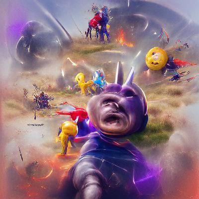 Avengers Endgame Teletubby Nightmare Poster Art
