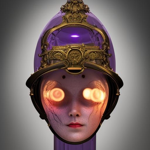VICTORIAN DOLL HEAD LAMP