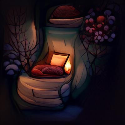 Cozy Nook Amidst the Cold Night