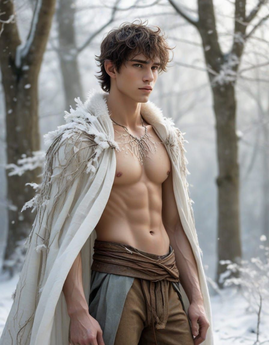 Ethereal Elf Prince in Winter Wonderland