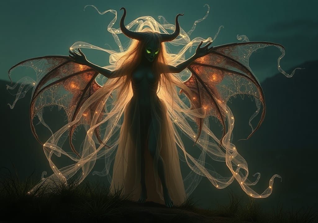 Ethereal Banshee Haunting Irish Countryside