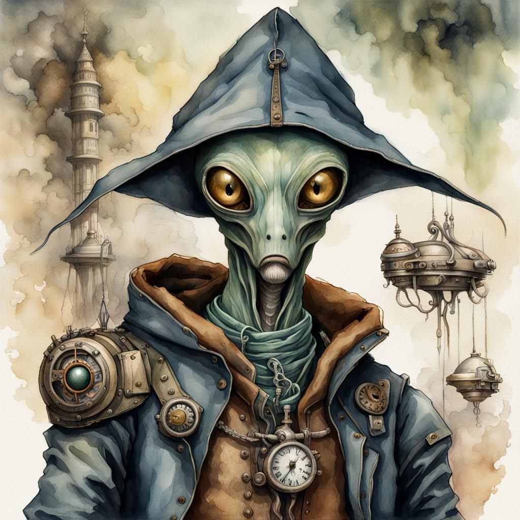 Hooded alien, " Bober "