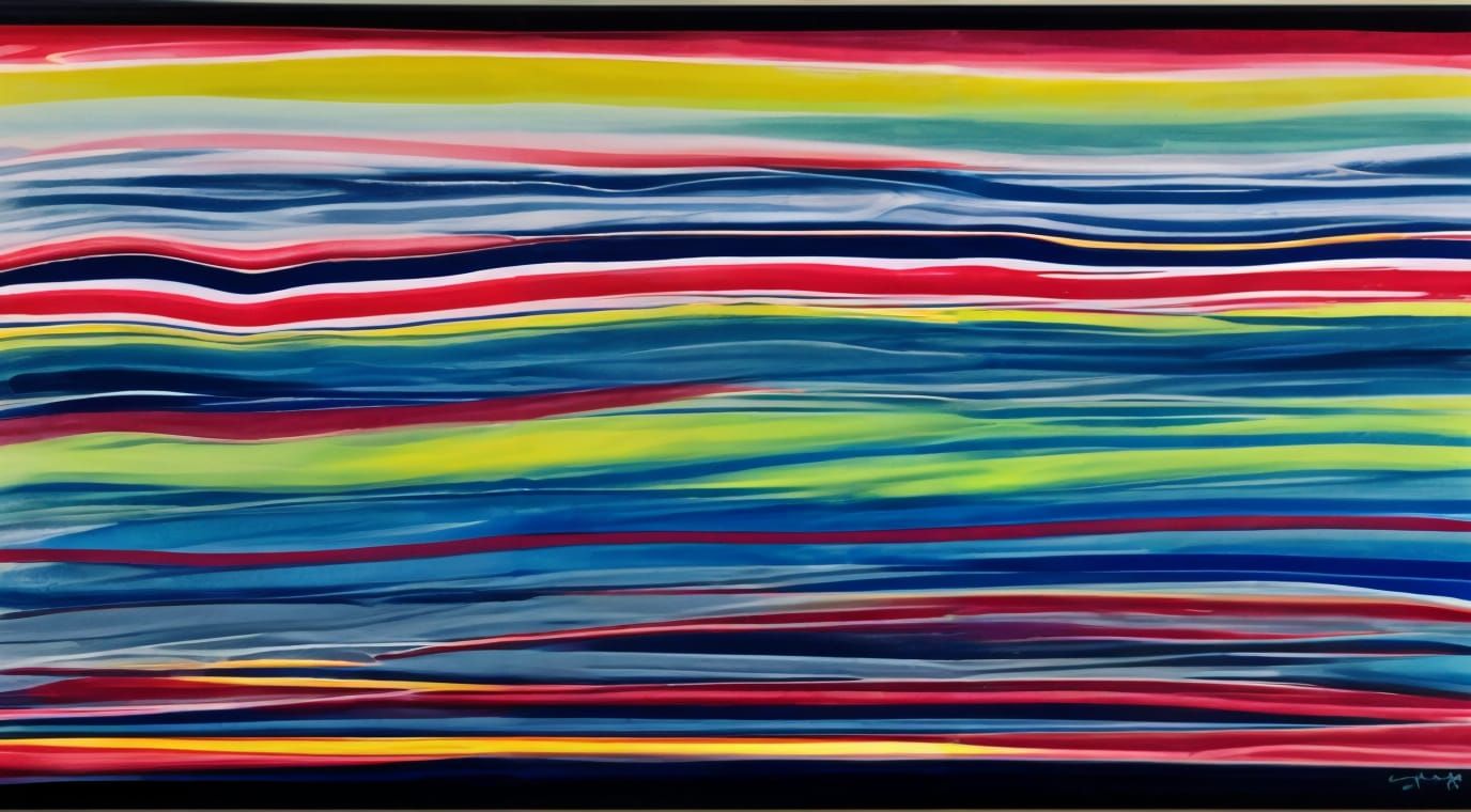 Abstract Color Field Painting in Rothko Style