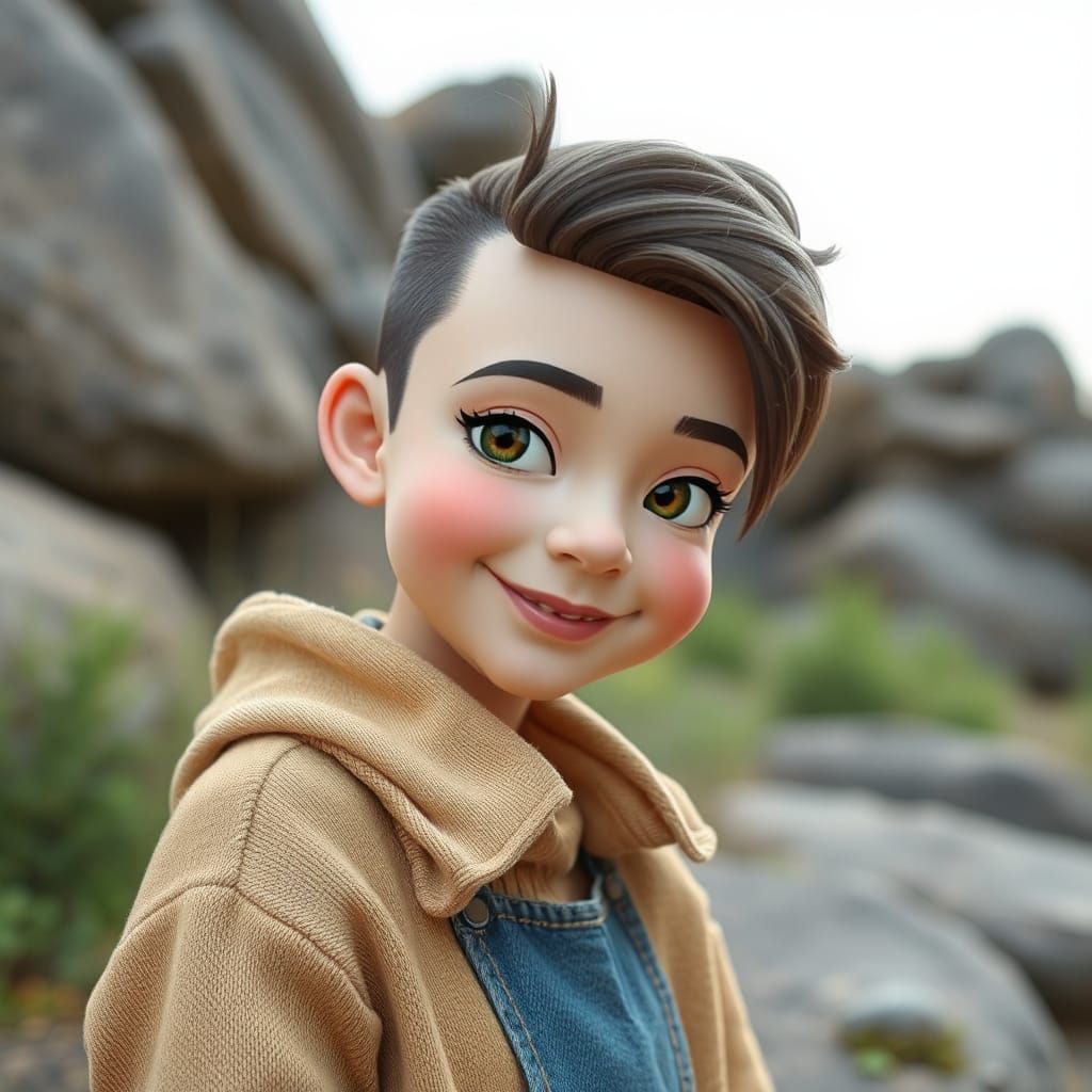 AI Generated Image of Letter F