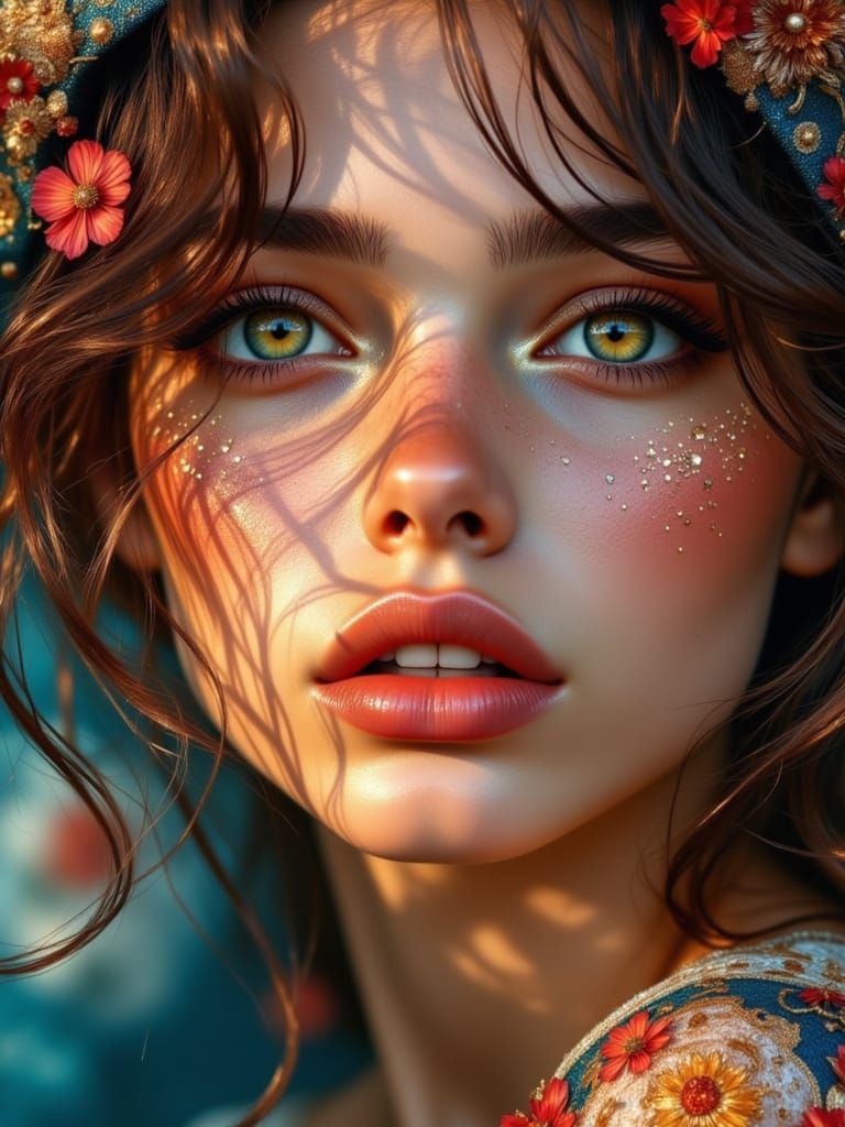 <lora:DreamweaverFlux:1.0> <lora:Faces of beauty:1.0> <lora:GoldenHour:1.0> <lora:Multiple-exposure:1.0>
Portrait of ...