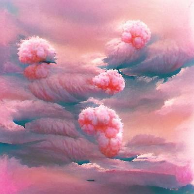 Dreamy Pink Clouds: An AI Interpretation