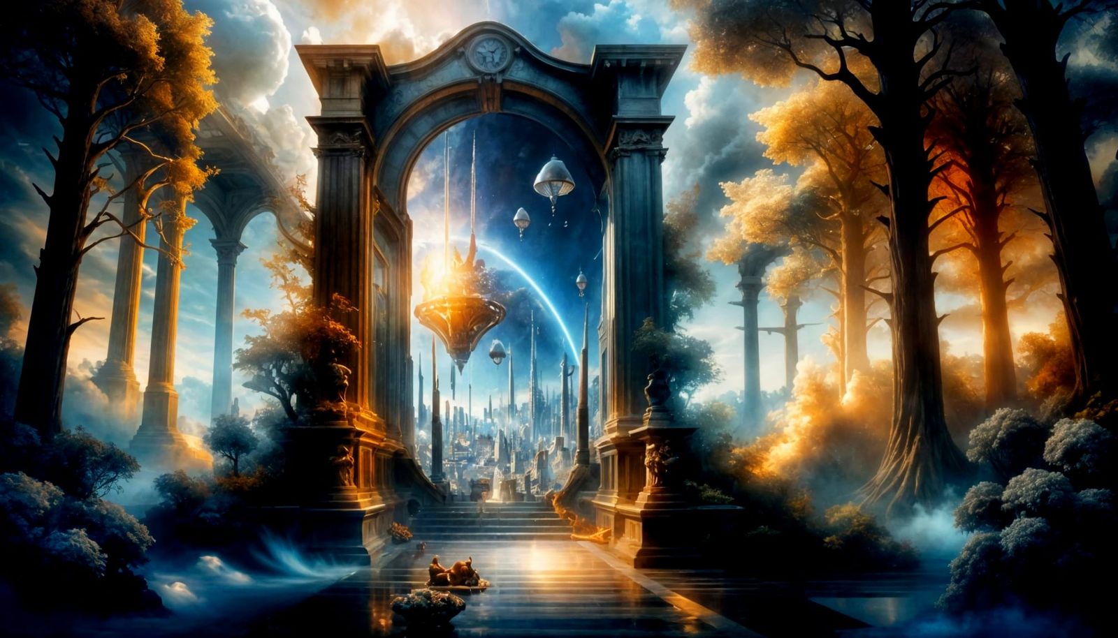 Ethereal Double Exposure Sfumato Fine Art