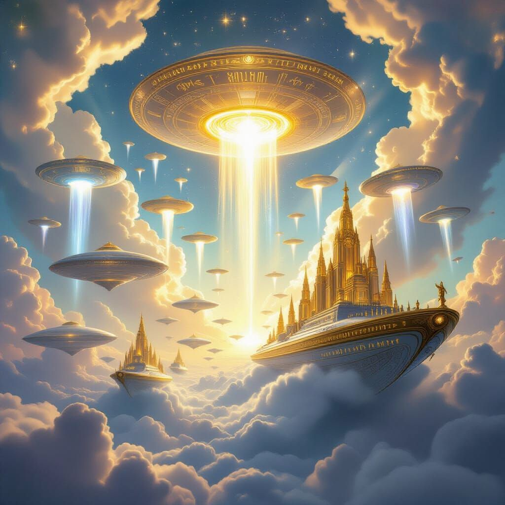 Celestial Armada Descends with Angelic Army