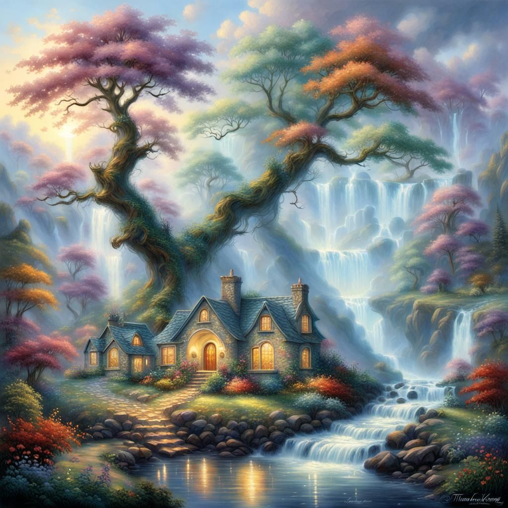 Elemental Forces Protect Earth's Children in Fantasy Landsca...