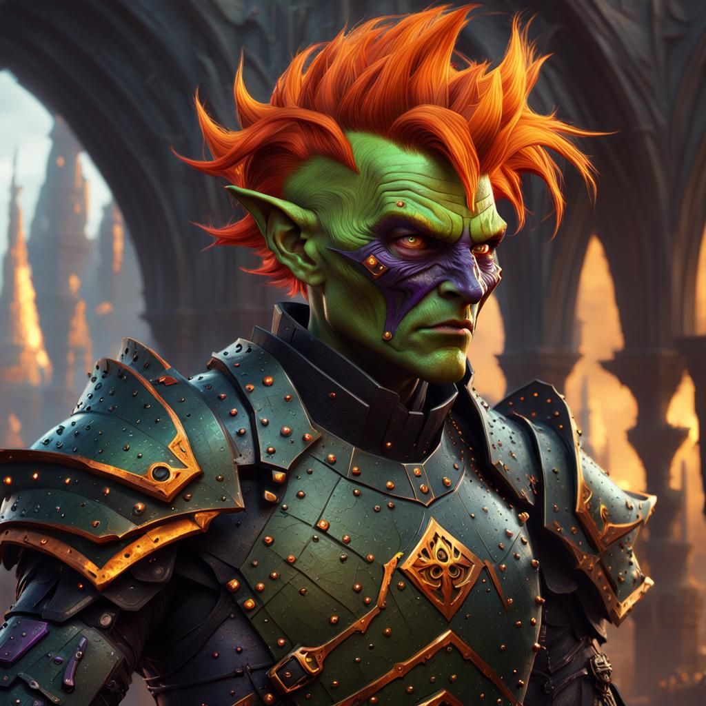 Menacing Goblin Assassin in Dark Fantasy Style