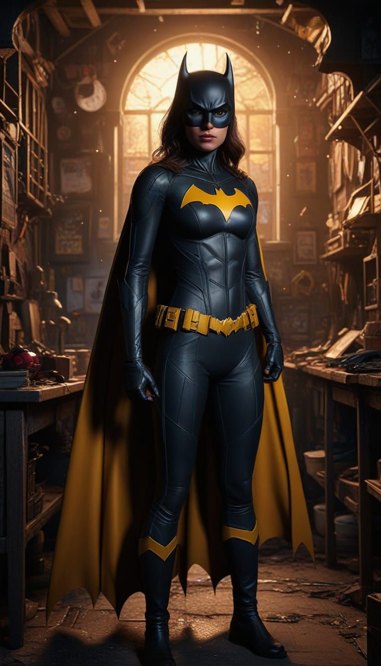 Jenna Ortega as Batgirl in Hyper-Realistic Digital Art