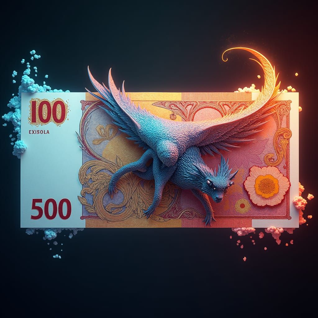 Majestic 500 NIS Banknote: Fantasy Concept Art