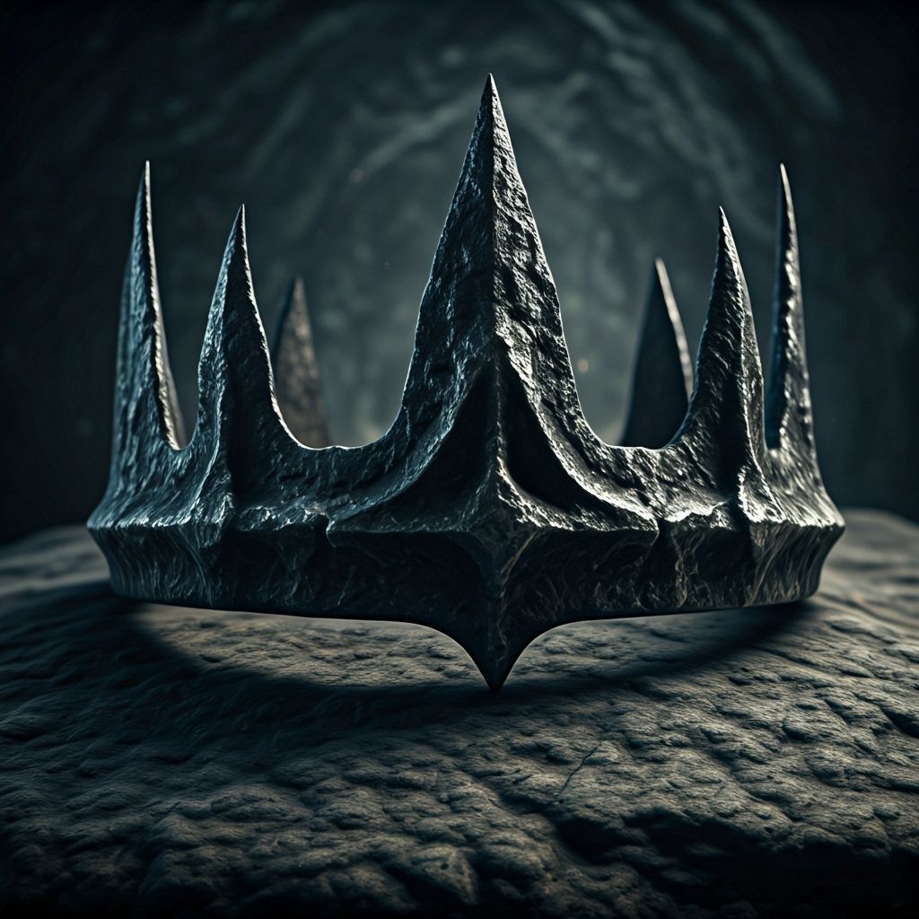 Cursed Iron Crown on Altar in Nord Burial Cave