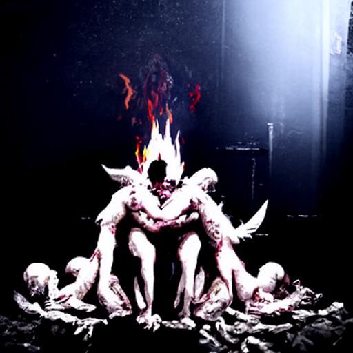 Demons Feast on Burning Angel in Gore Scene