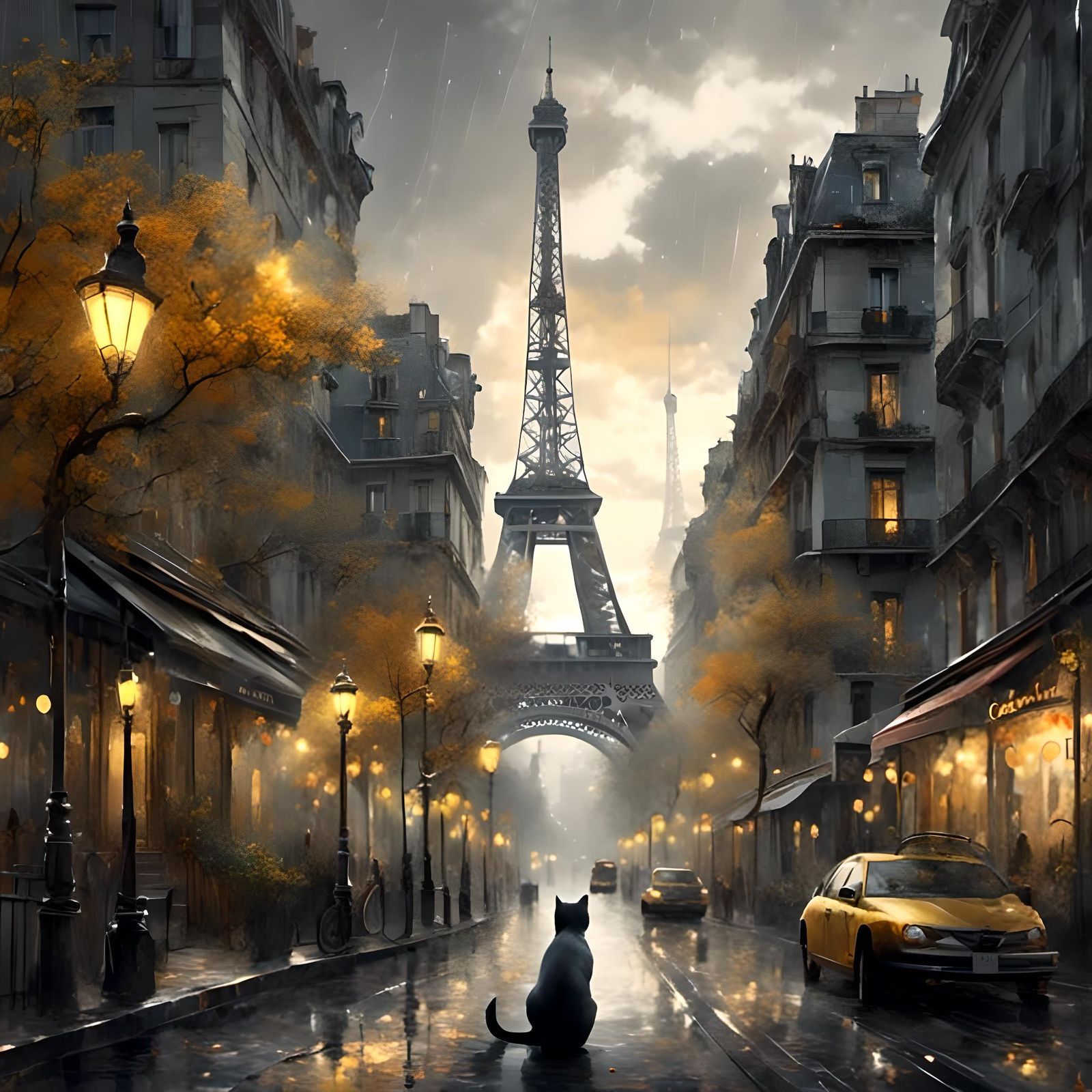 City view from a cat’s pov