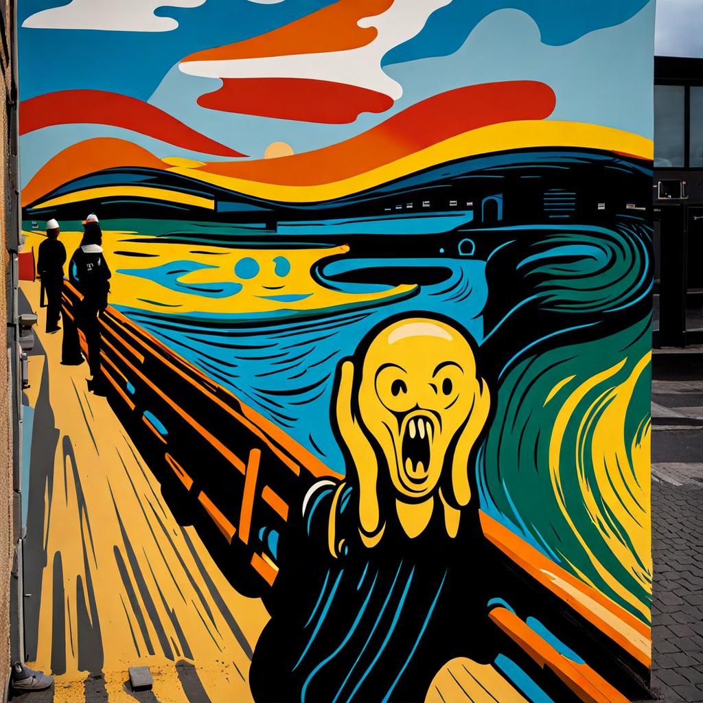 Banksy Mural Reinterprets Edvard Munch's The Scream